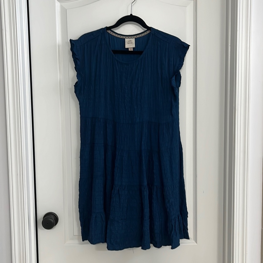 Blue mini dress